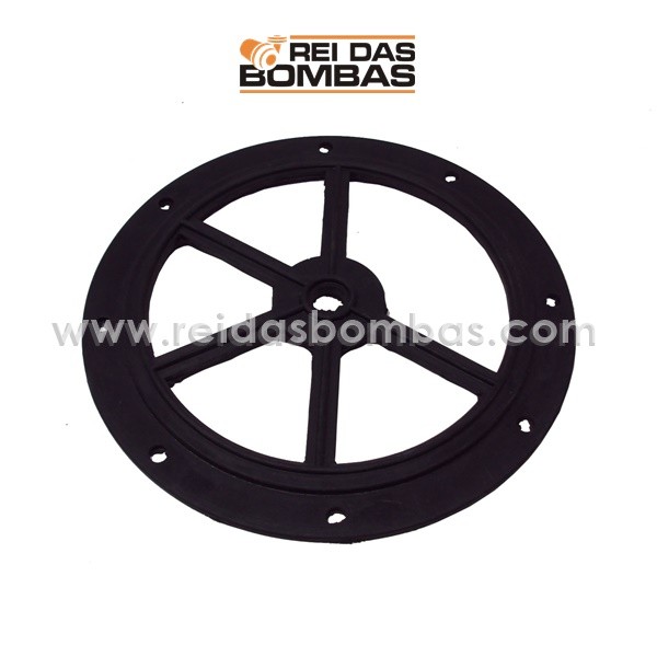 BORRACHA ALBACETE VALV 6 VIAS 8 FUROS 2''